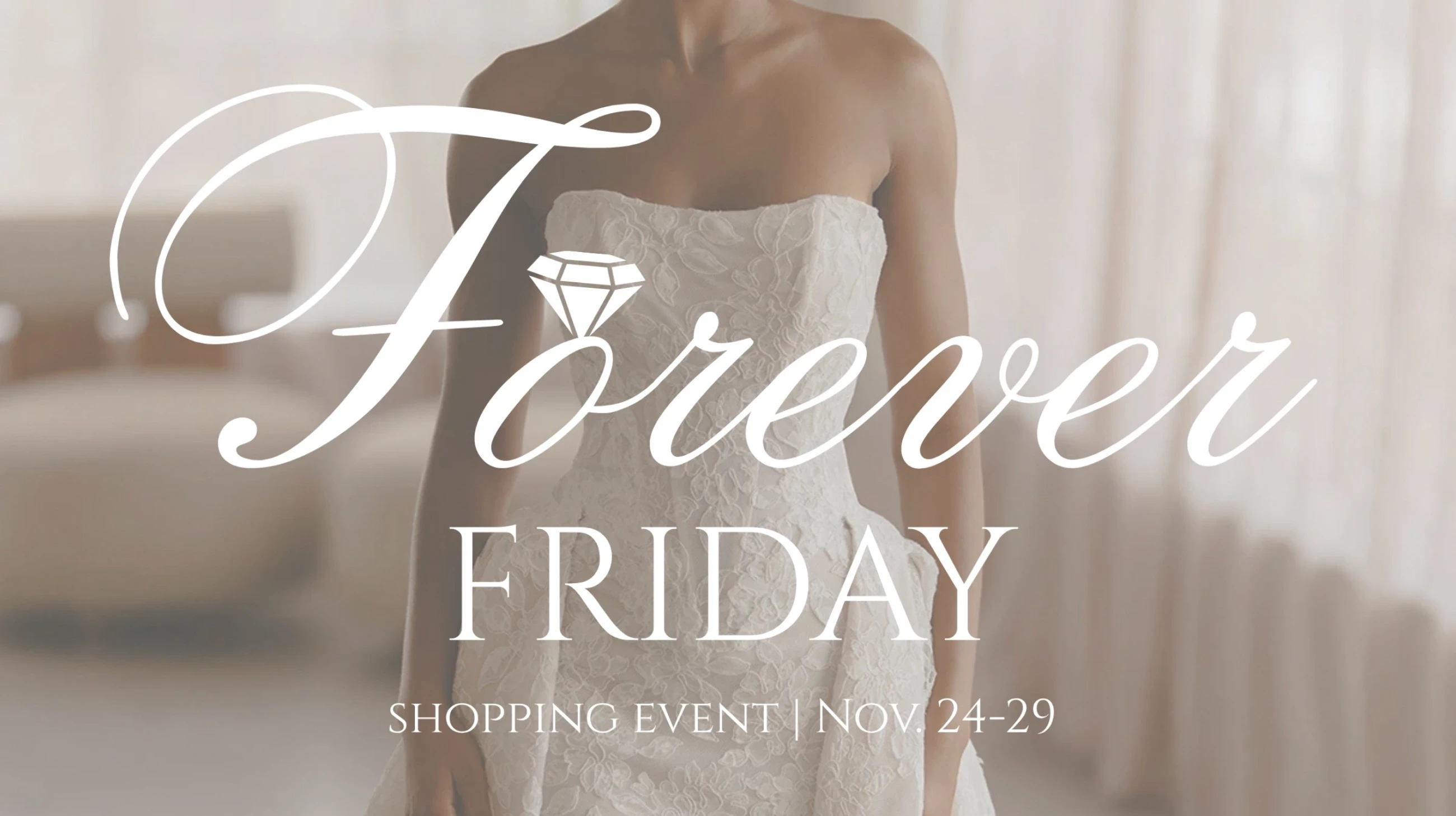 Forever Friday Shopping event desktop banner