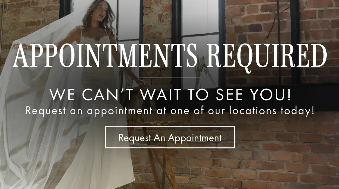 Model wearing Maggie Sottero India bridal gown, mobile banner