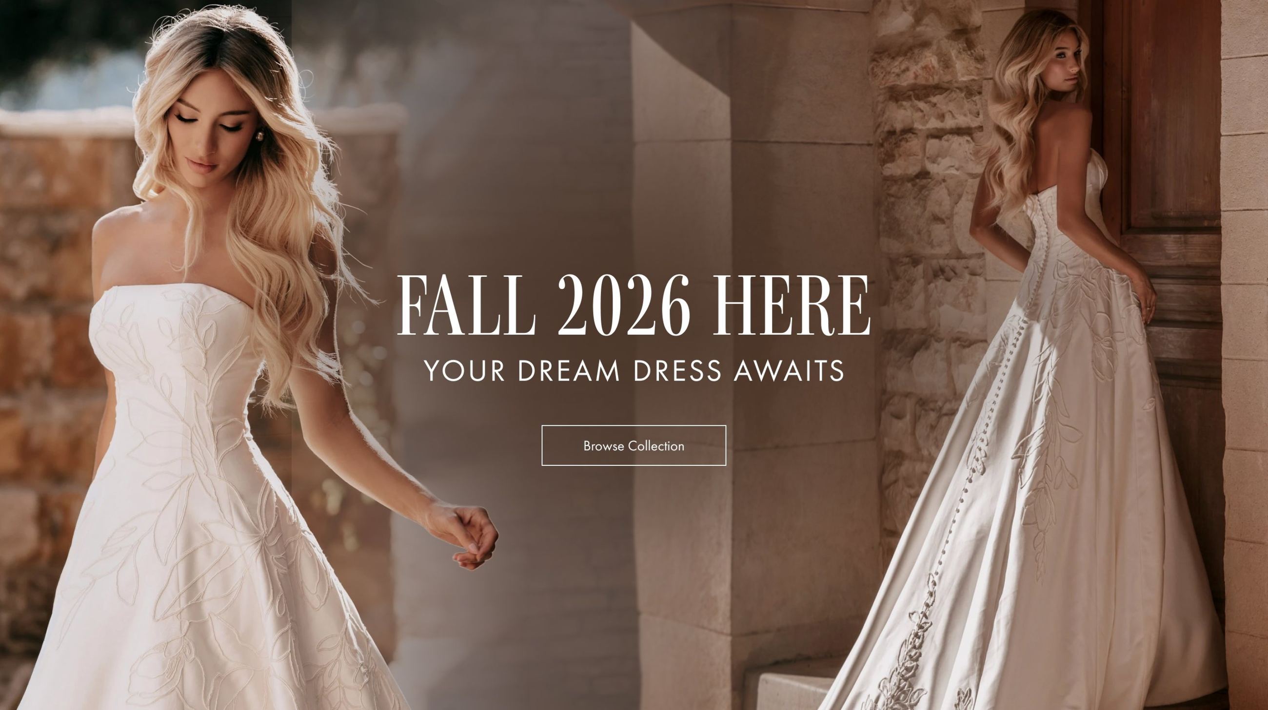 fall 2026 bridal banner